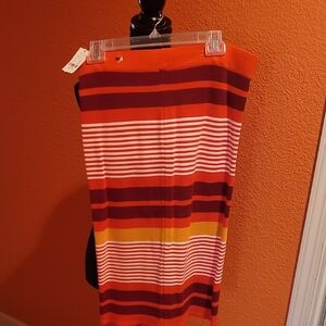 NWT, Women's Striped Multicolor Women's Skirt, Size M